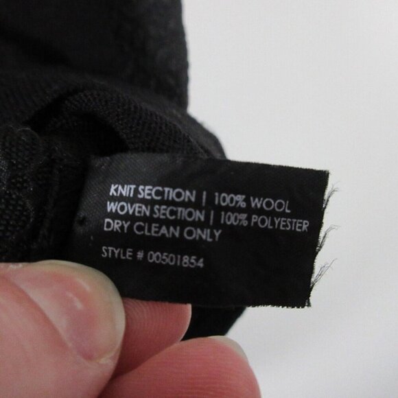 Club Monaco Womens Sleeveless Top Black Wool Textured Luxury Blouse S 112 - Picture 4 of 12